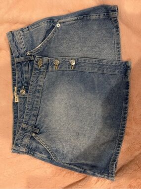 Free People Mini Denim Skirt